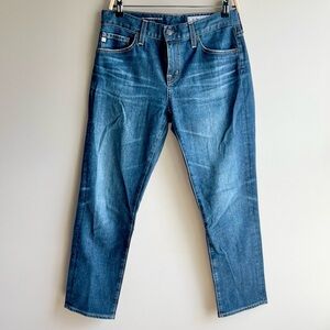 Anthropologie AG Adriano Goldschmied Dark Wash The Ex Boyfriend Slim Jeans